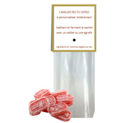 Sachet Cavalier Bonbons Coquelicot