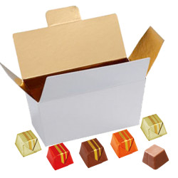 Gros Ballotin Carrés Chocolat Praliné