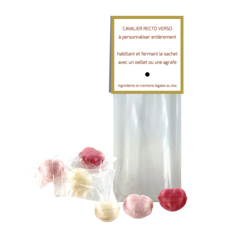 Sachet Cavalier Bonbons Fruits Coeur