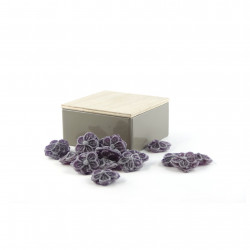 Boîte métal carrée Bonbons à la Violette